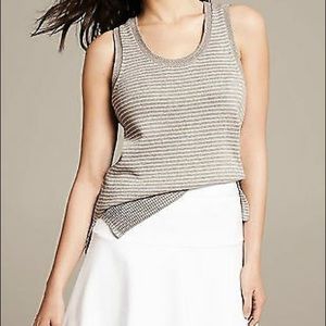 Banana republic micro stripe sweater tank